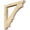 Ekena Millwork Balboa Slat Rough Sawn Bracket w/ Offset Brace, Douglas Fir, 6"W x 44"D x 44"H BKT0604X44X44BOA06RDF - alternate 1